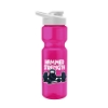 Tandem 28oz Recycled Transparent Bike Bottle w/Drink-thru Lid - Transparent Hot Pink