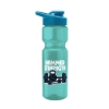 Tandem 28oz Recycled Transparent Bike Bottle w/Drink-thru Lid - Transparent Teal