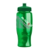 Rotation 27oz Transparent Contour Bottle w/Push-Pull Lid - Transparent Green