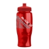 Rotation 27oz Transparent Contour Bottle w/Push-Pull Lid - Transparent Red