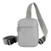 Crosscut Recycled PU Crossbody Bag - Cool Gray 4c