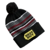 Sportsman SP60 12" Striped Pom-Pom Knit Cap - Black