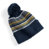 Sportsman SP60 12" Striped Pom-Pom Knit Cap - Navy