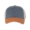 Sportsman SP510 Pigment Dyed Trucker Cap - NV-OR-LTTN_Navy_ Texas_ Stone