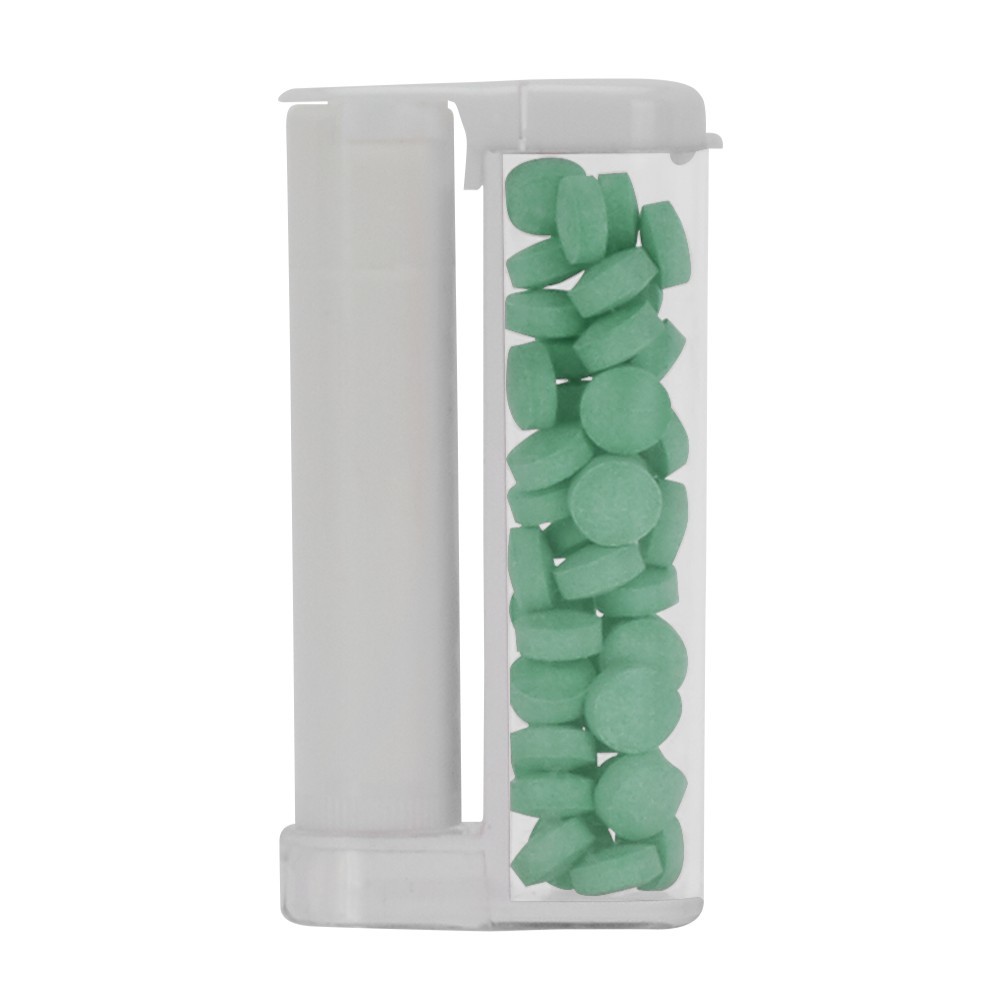 Custom Sugar Free Mints in a Rectangular Flip-Top Duo w/ Natural Lip ...