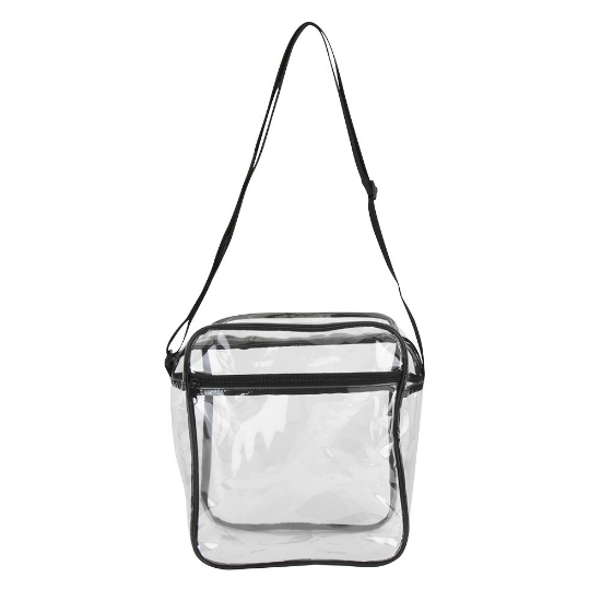 Clear Stadium Tote Bag - Black
