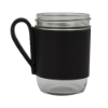 Brewster 16 oz. Wide Mason Jar & Sleeve - Black