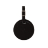 Culver Round Leather Luggage Tag - Black