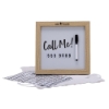 Magnetic Letter White Board with Wood Frame - Screen Print