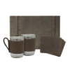 Double Barrel Gift Set - Distressed Brown