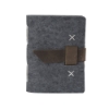 Harlequin Felt Journal - Distressed Brown
