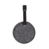Juniper Felt Round Luggage Tag - Black