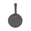 Juniper Felt Round Luggage Tag - Distressed Brown