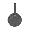 Juniper Felt Round Luggage Tag - Slate Gray