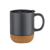 Fairbank 12oz Cork Base Ceramic Mug - Gray