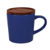 Little Rock 16oz Ceramic with Wood Lid - Blue