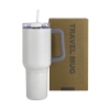 Key West 22 oz SS Travel Mug w/Can Cooler - White