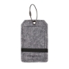 Poplar Felt Luggage Tag - Black