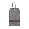 Poplar Felt Luggage Tag - Distressed Brown