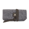 Sierra Felt Sunglass Case - Slate Gray