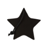 Stella Leather Star Ornament - Black