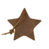 Stella Leather Star Ornament - Distressed Brown