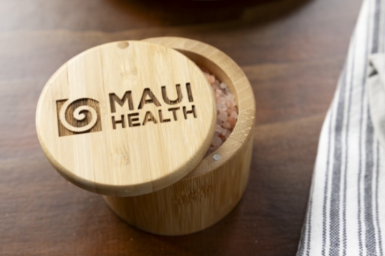 6 oz Round Salt Bamboo Box - Life