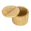 6 oz Round Salt Bamboo Box - Ls