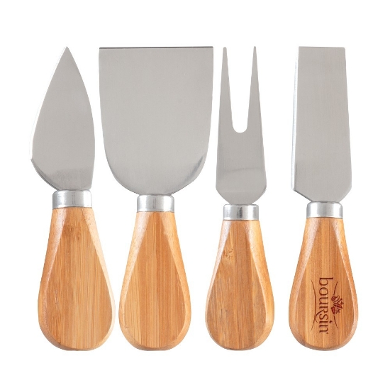4- Piece Bamboo Cheese Tool Set - Ls