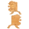 U.S. Destination Bamboo Cutting and Serving Boards - Alaska