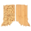 U.S. Destination Bamboo Cutting and Serving Boards - Indiana