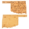 U.S. Destination Bamboo Cutting and Serving Boards - Oklahoma