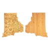 U.S. Destination Bamboo Cutting and Serving Boards - Rhode Island