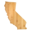 U.S. State Shaped Bamboo Cutting and Serving Boards - California