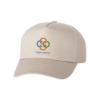 Valucap 8869 Five Panel Twill Cap - Khaki