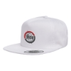 Yupoong 6502 Unstructured Five-Panel Snapback Cap - White
