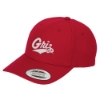 Yupoong Premium Curved Visor Snapback Cap - Red