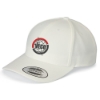 Yupoong Premium Curved Visor Snapback Cap - White