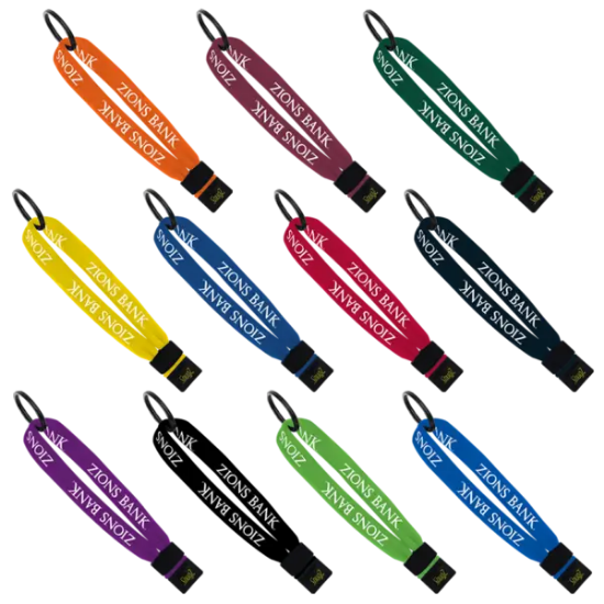 1/2" Cotton Wrist Retainer with Slider & Metal Split-Ring - Group