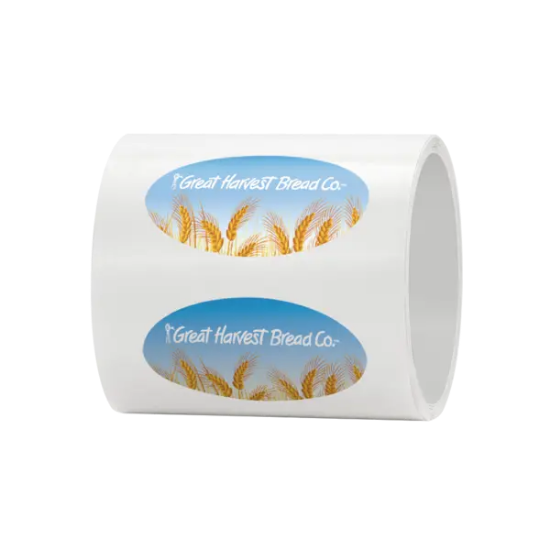 4" x 2" Oval Roll Labels - Group