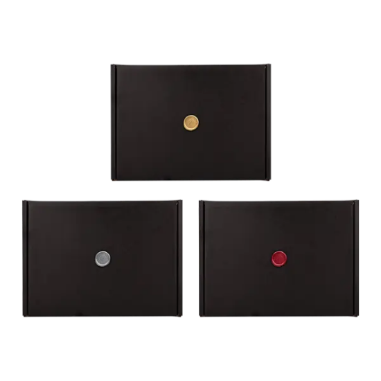 Black Gift Box with Wax Stamp Decoration - Group