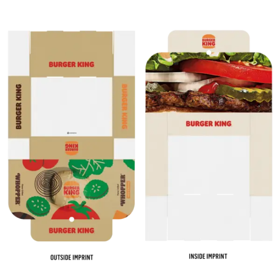 14" x 10" x 4" Flat Custom White Corrugate Gift Box - Group