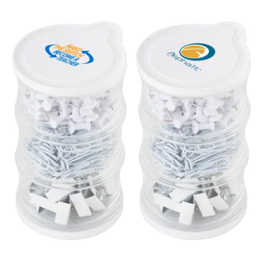 Tower of Clips and Push Pins - Group