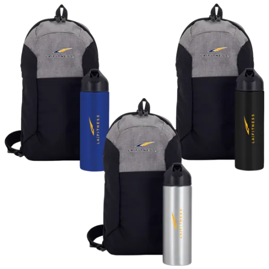Pac-It Ready Sling Bag & Water Bottle Gift Set - Group