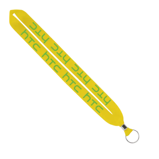 IMPORT Rush 1" Polyester Lanyard with Silver Crimp & Split-Ring - Group