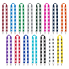IMPORT Rush 1" Polyester 2-Ended Lanyard with Dual Sewn Silver Metal Split-Ring - Group