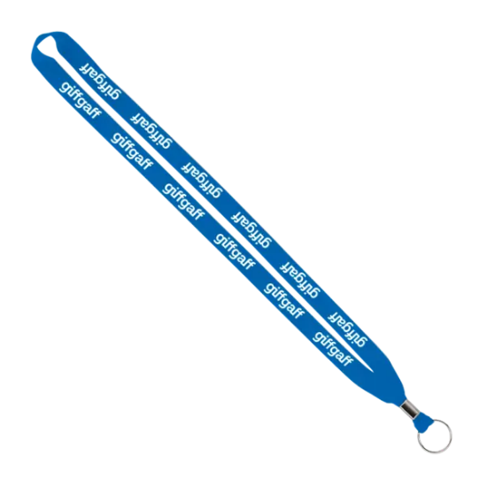 IMPORT Rush 5/8" Polyester Lanyard with Silver Crimp & Split-Ring - Group