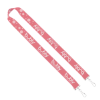 IMPORT Rush 1" Dye-Sublimated 2-Ended Lanyard with Dual Sewn Silver Metal Crimp & Split-Ring - Group