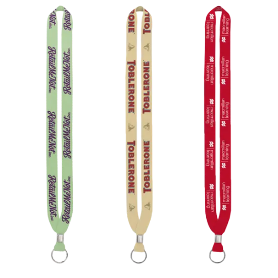 IMPORT Rush 3/4" Dye-Sublimated Lanyard with Silver Crimp & Split-Ring - Group