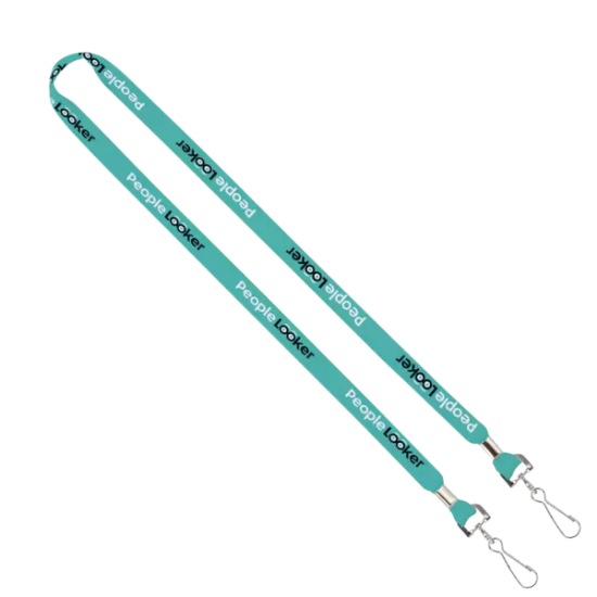 IMPORT Rush 5/8" Dye-Sublimated Lanyard with Dual Silver Crimps & Dual Silver Metal Split-Rings - Group